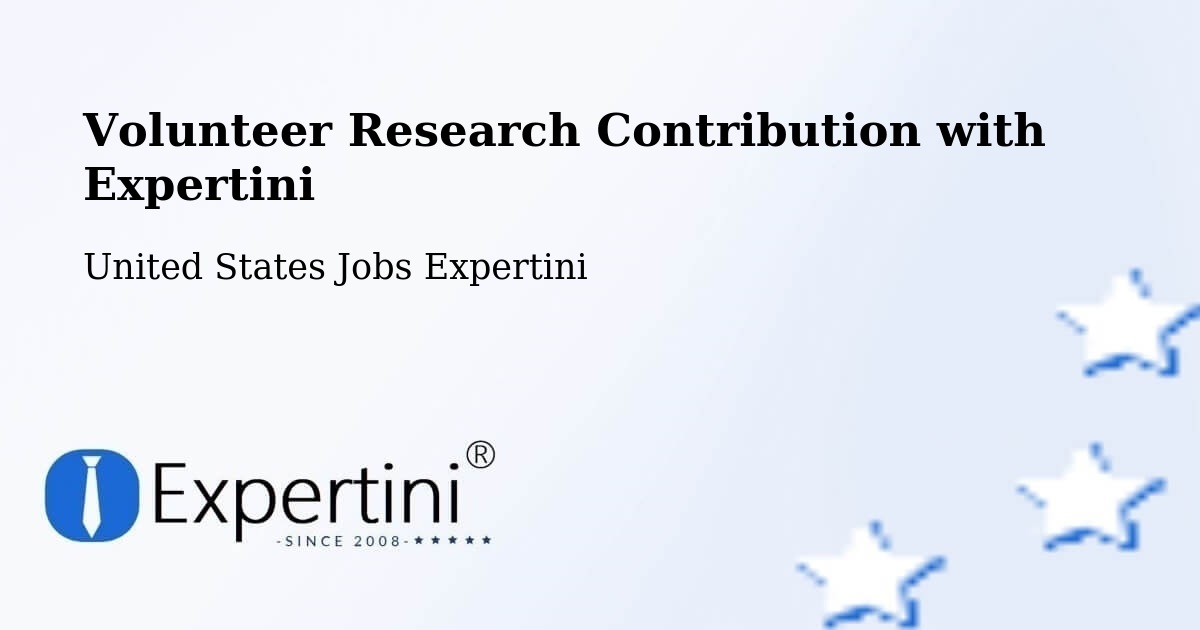 Volunteer Research Contribution Program – Sequim - United States Jobs Expertini